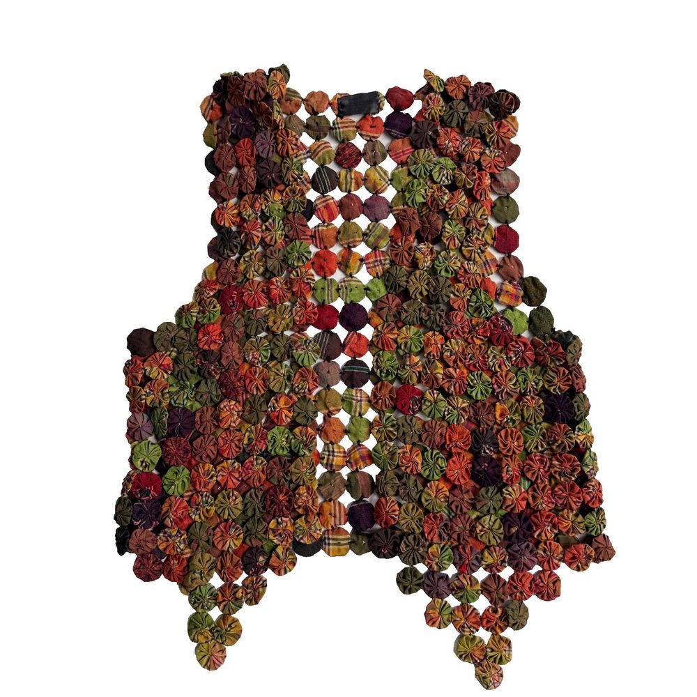 Rico International 100% Thai Silk Vest Women's Size S-L Boho Luxe Art to Wear